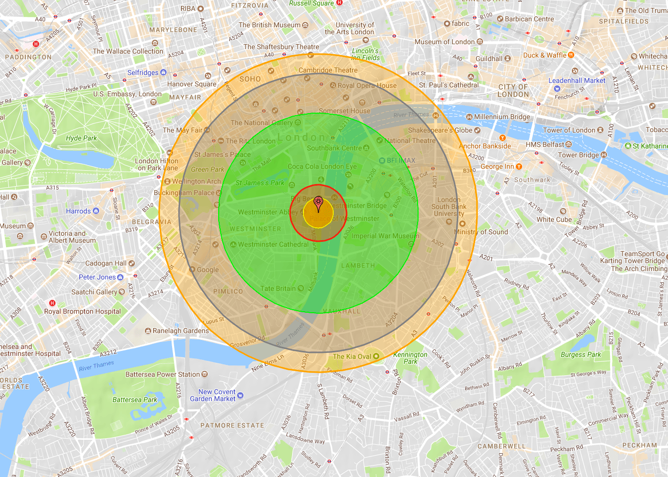 Peta bom nuklear menunjukkan betapa besar kemungkinan anda terselamat dari serangan nuklear