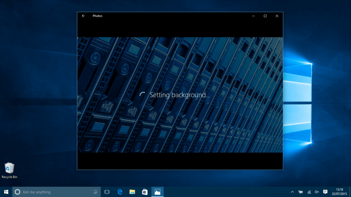 Microsoft Windows 10 Как да промените тапета - приложението Снимки