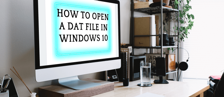 Как да отворите DAT файл в Windows 10