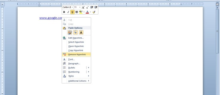 Как да премахнете хипервръзки от документи на Microsoft Word